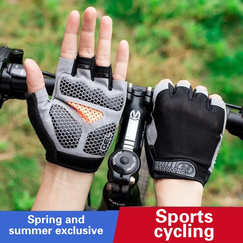 Outdoor Sport Gloves - Half Finger Cycling Gloves Men Women