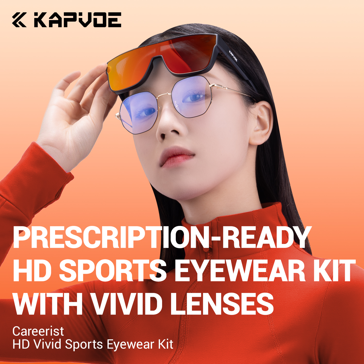 Outdoor Sport Using A Bike - Kapvoe Fitover Polarized Sunglasses UV Protection