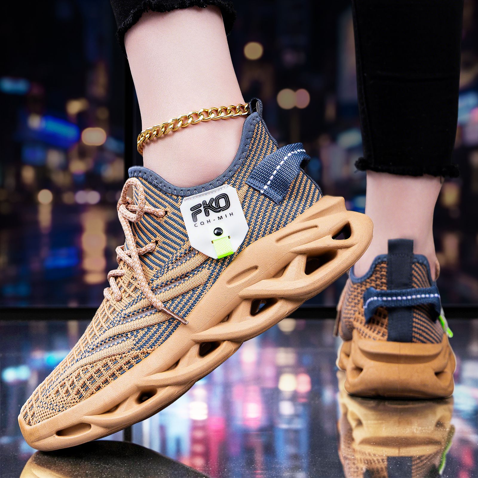 Men's Breathable Knit Sneakers - Outdoor Sport Gym avis et prix
