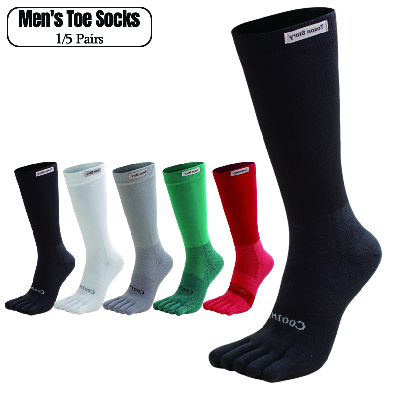 1/5 Pairs Men's High Crew Five - Outdoor Sport Hose avis et prix