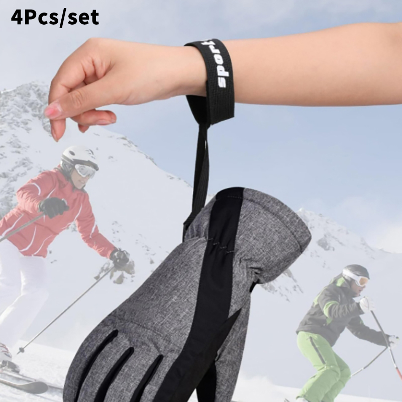 4Pcs Ski Glove Wrist Strap Glo - Outdoor Sport Gloves avis et prix