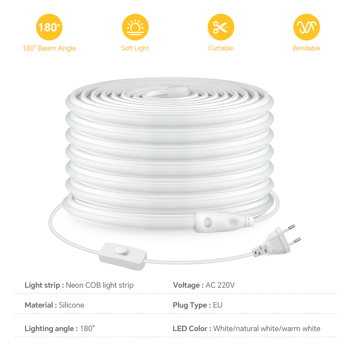 Newest 220V LED Strip Neon Lig - Outdoor Sport Hose avis et prix