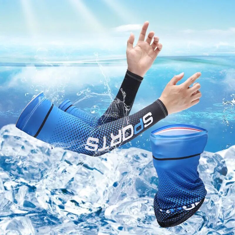 2Pcs Set Sun UV Protection Lon - Outdoor Sport Gloves avis et prix