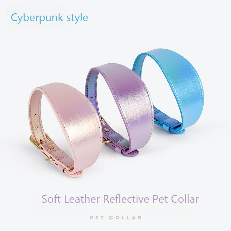 REFLECTIVE LEATHER DOG COLLAR  - Headcollar Rope Set avis et prix
