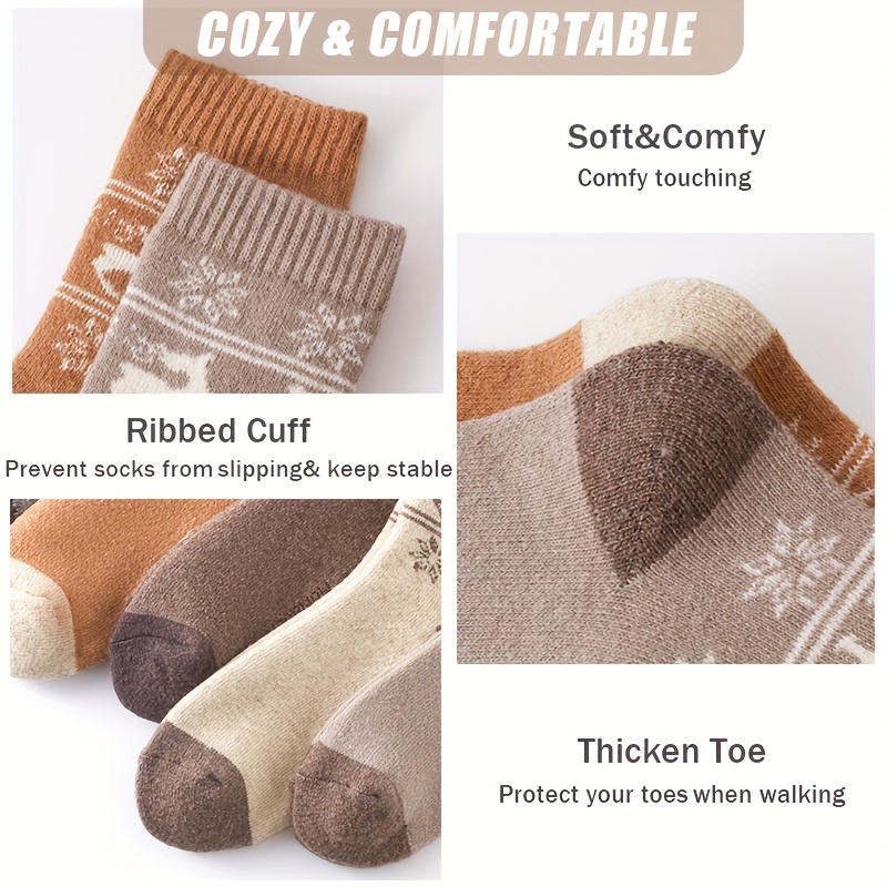 5Pairs Winter Thicken Wool Soc - Outdoor Sport Hose avis et prix