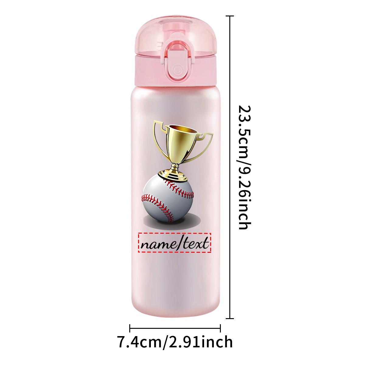 1pc custom photo name 780ml/26 - Outdoor Sport Name avis et prix